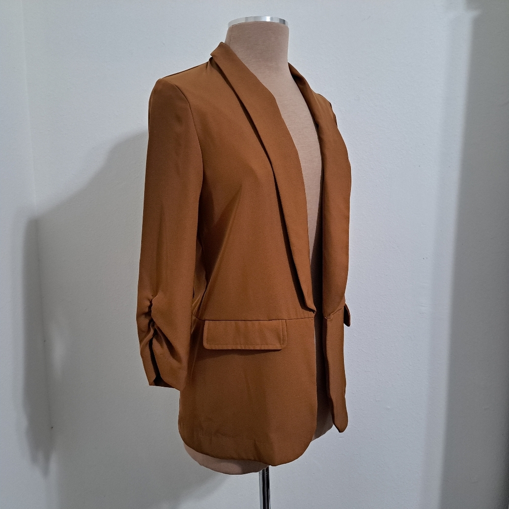 Worthington Women's Blazer Jacket Brown Color Size XS Long Sleeve